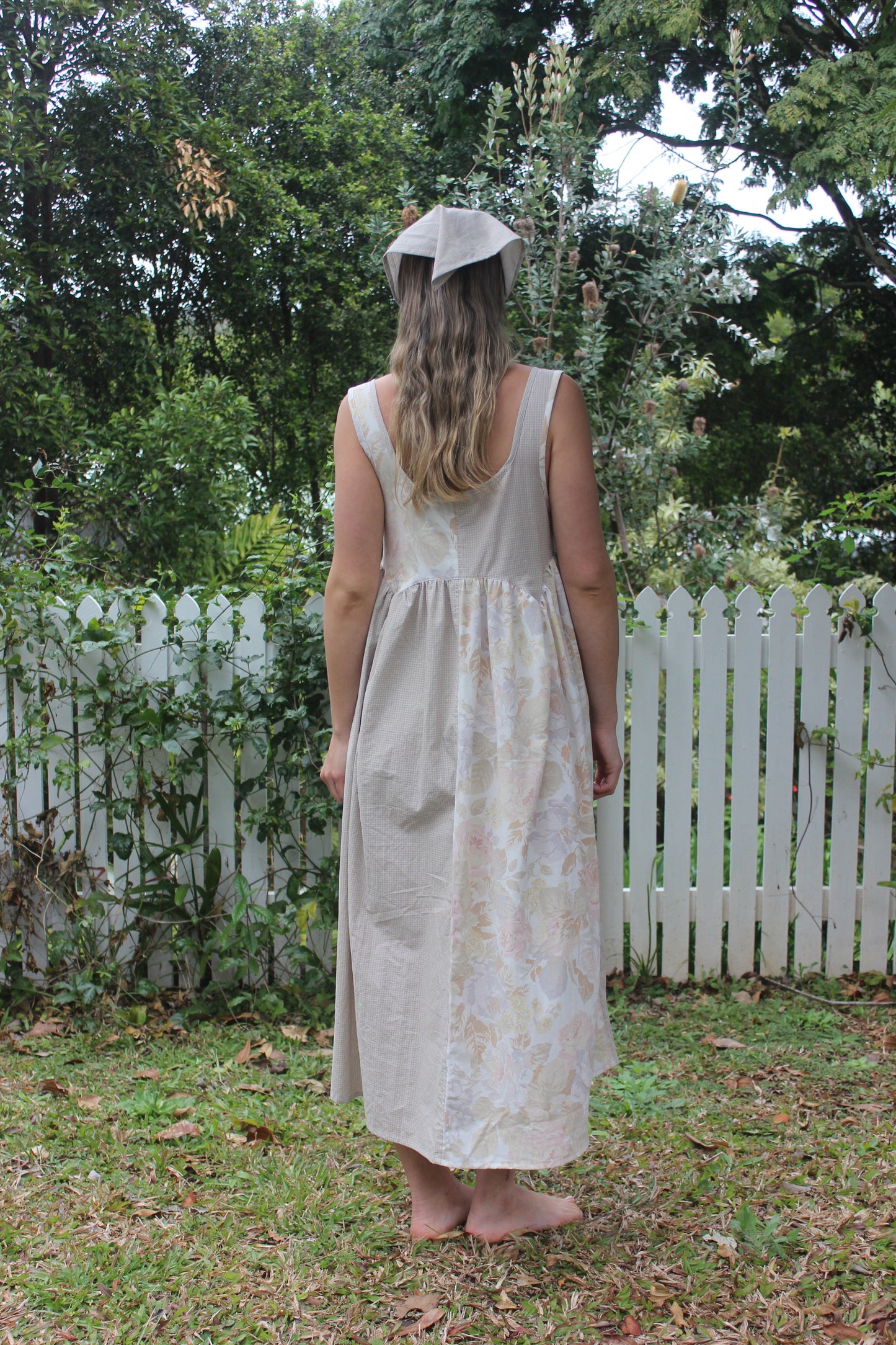 Janis dress - Floral/Check
