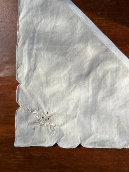 Bandana - Cream embroidery