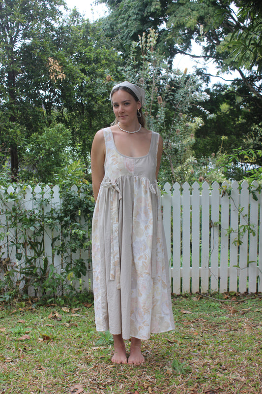 Janis dress - Floral/Check