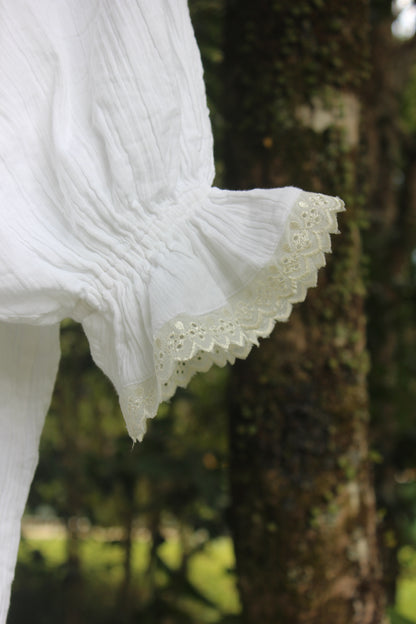The Carmella dress - Maxi cream lace
