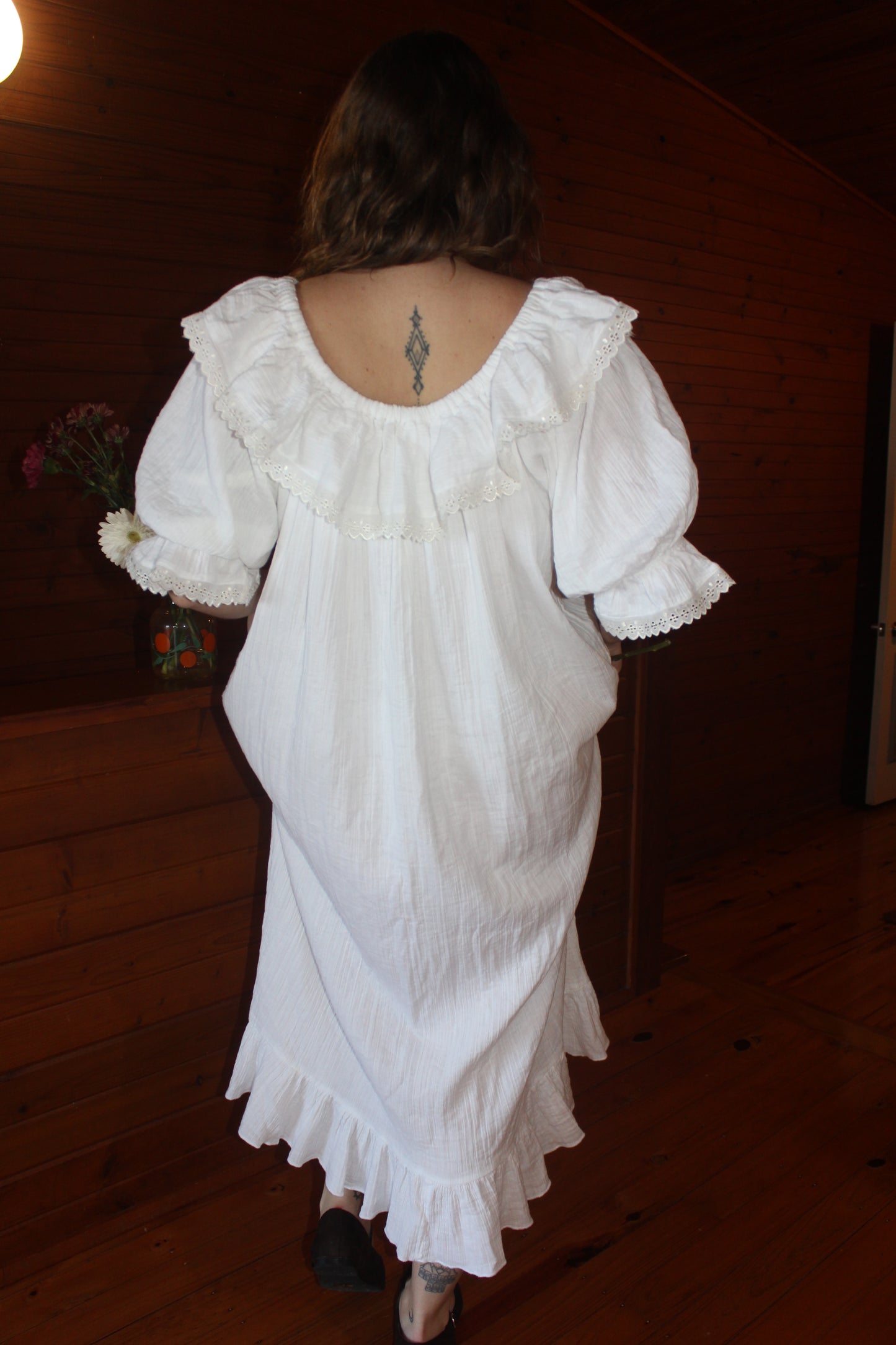 The Carmella dress - Maxi cream lace