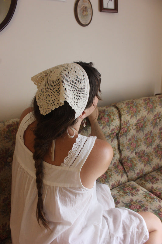 Bandana - Filet crochet