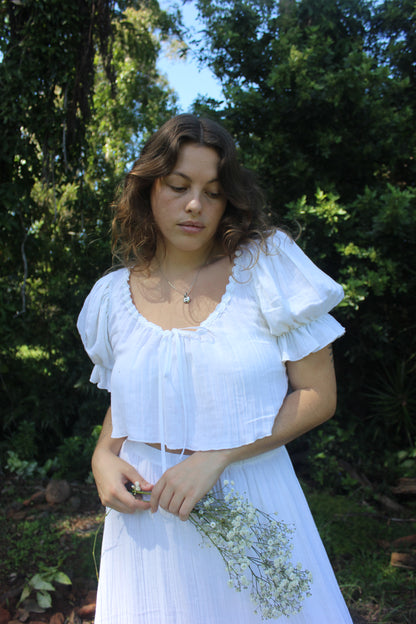 The Poppy Blouse - White