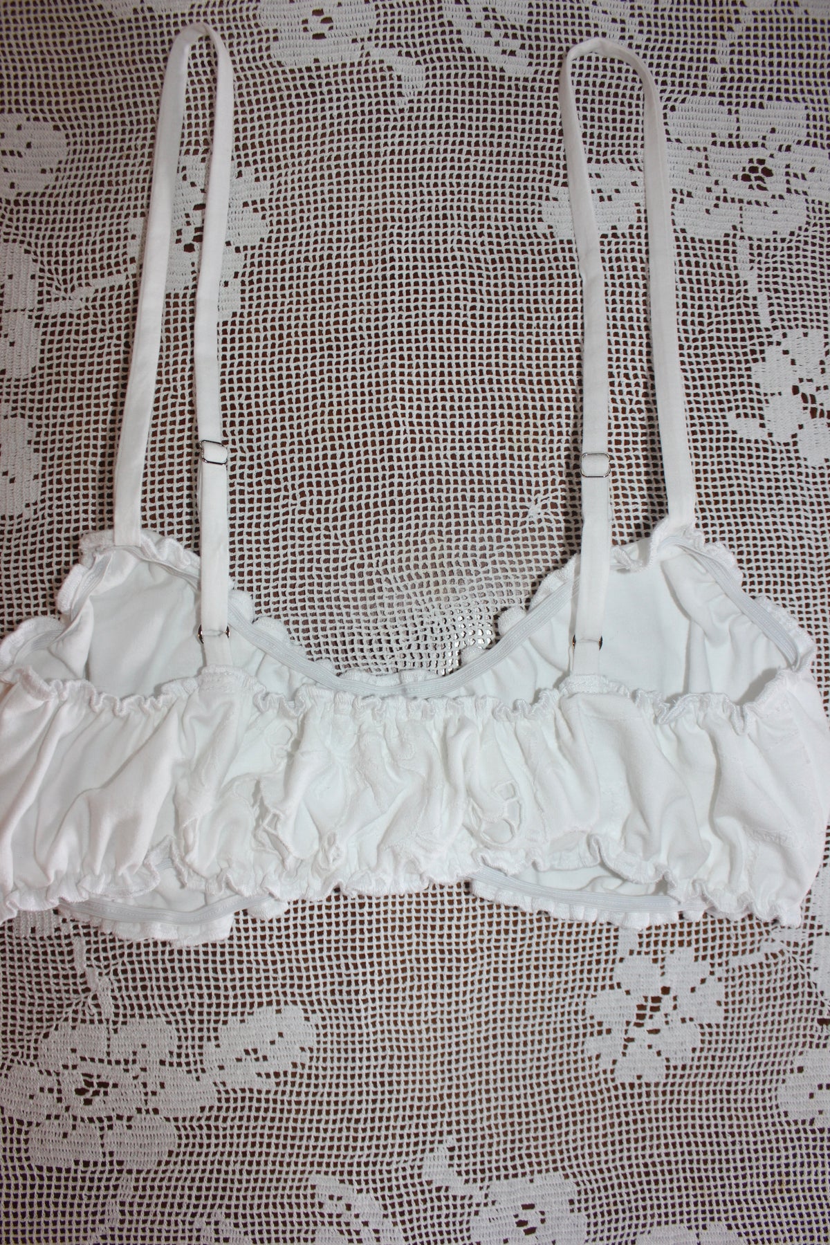 Dolly bralette Medium - White embroidery